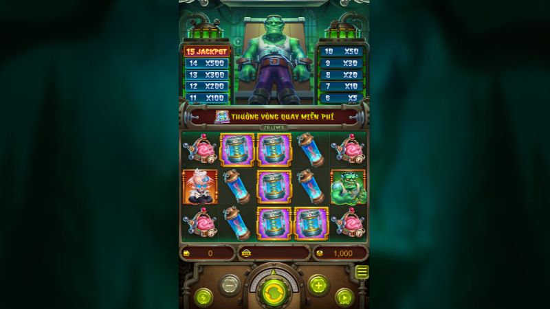 Frankenstein Revival Sunwin đưa người chơi bước vào phòng thí nghiệm kinh dị